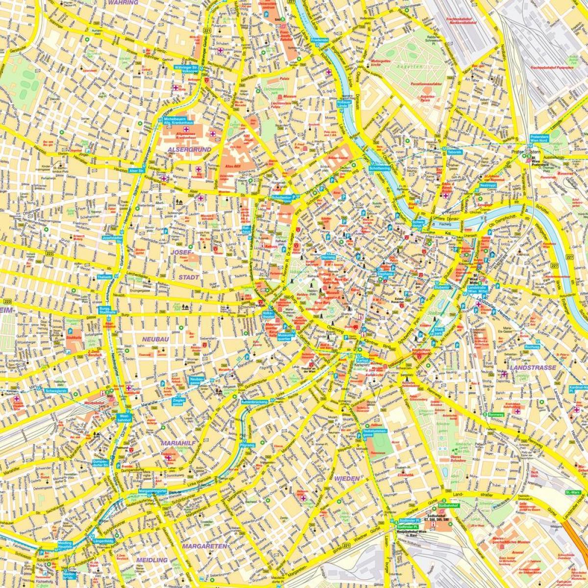 Wien indre by kart