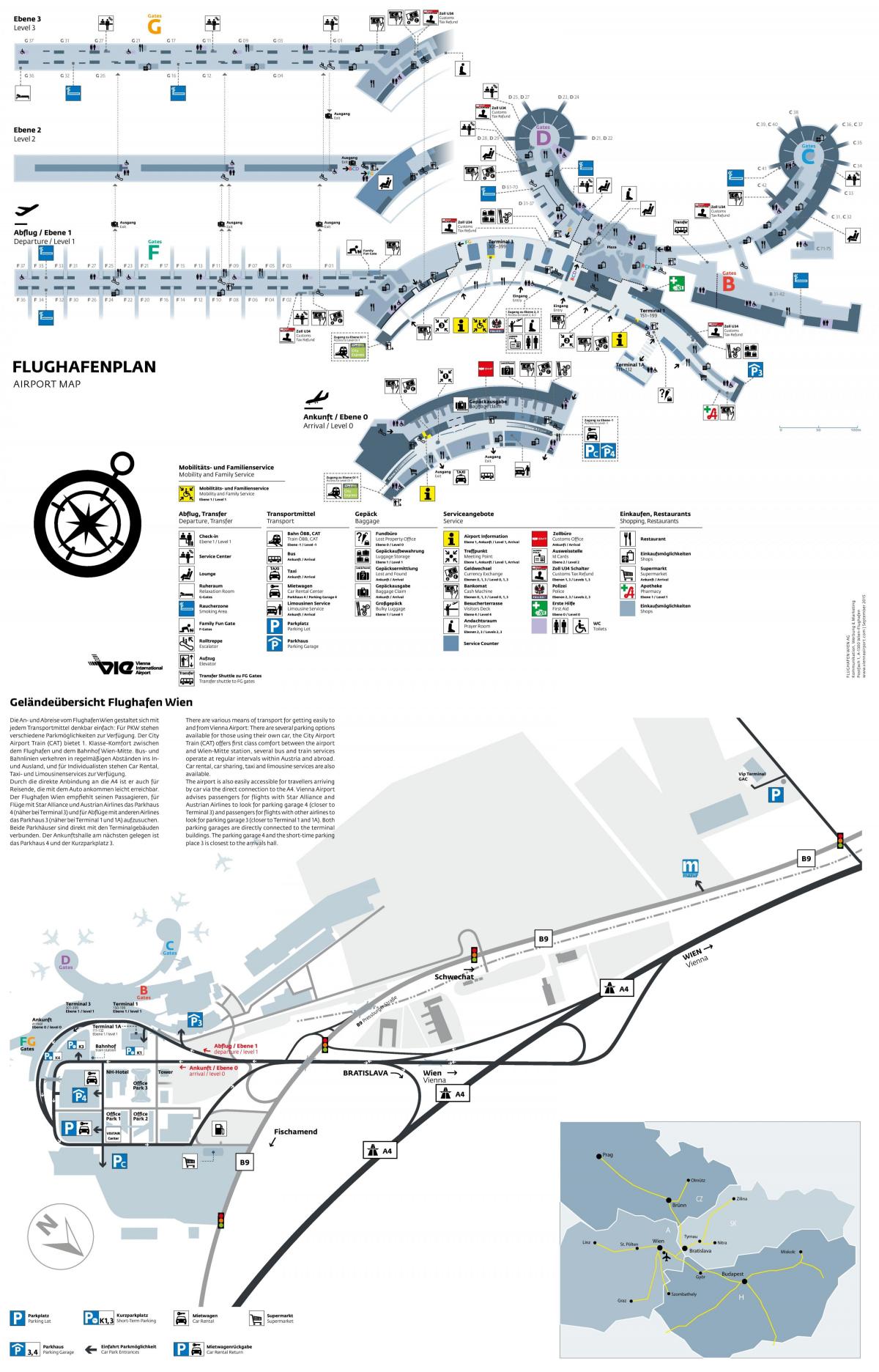 Vienna airport avganger kart