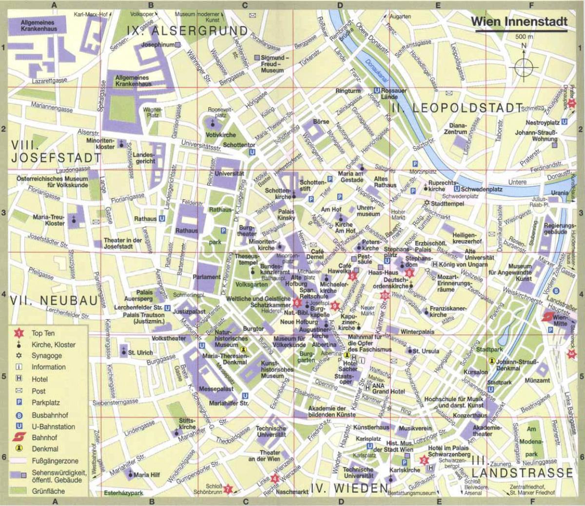 Vienna city turist kart