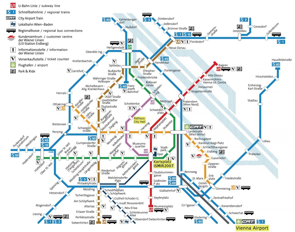erdberg busstasjon Wien kart