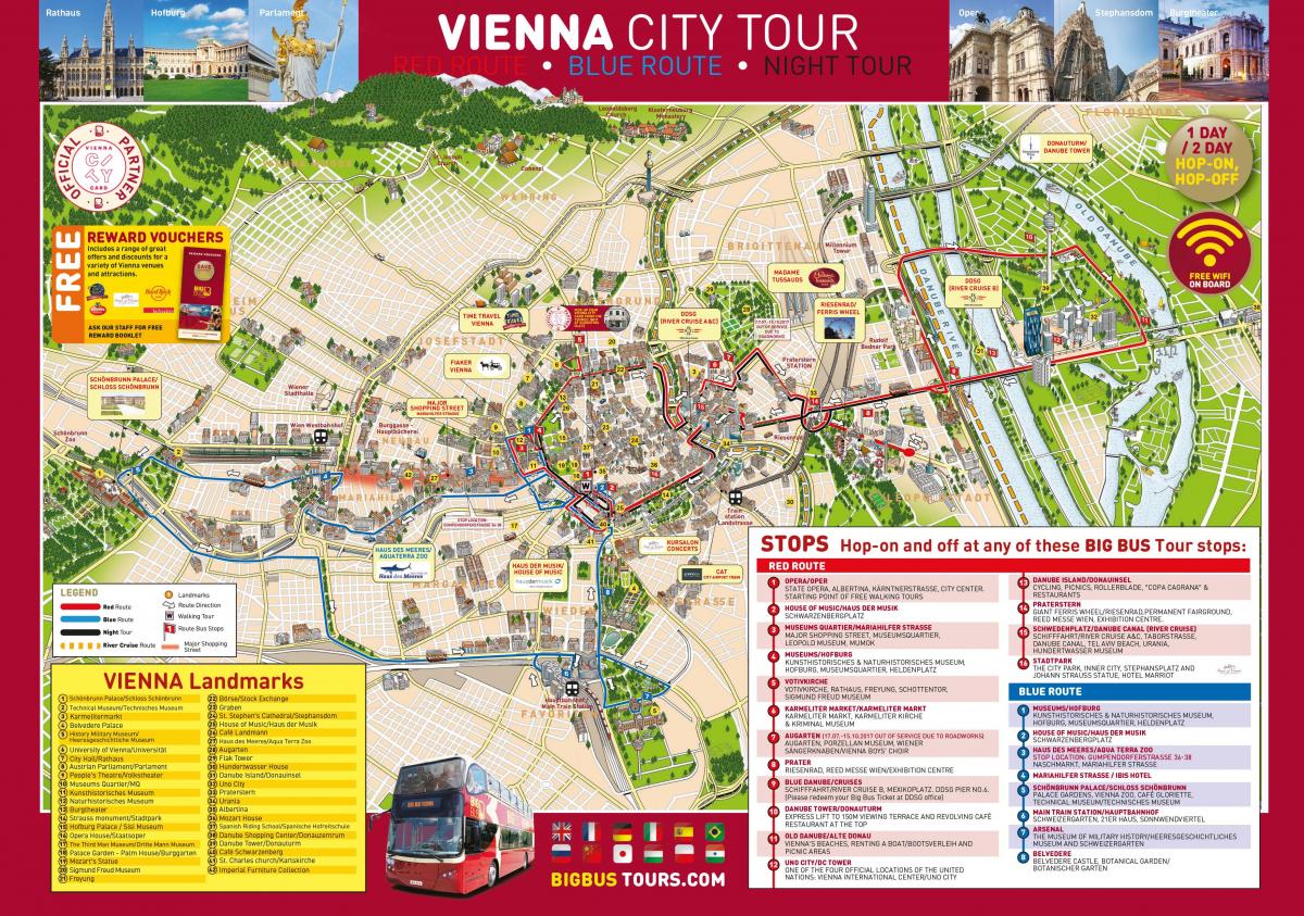 Wien big bus tour kart
