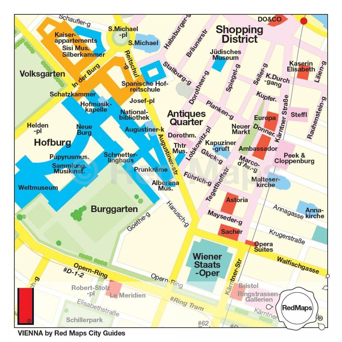 Kart over Wien shopping