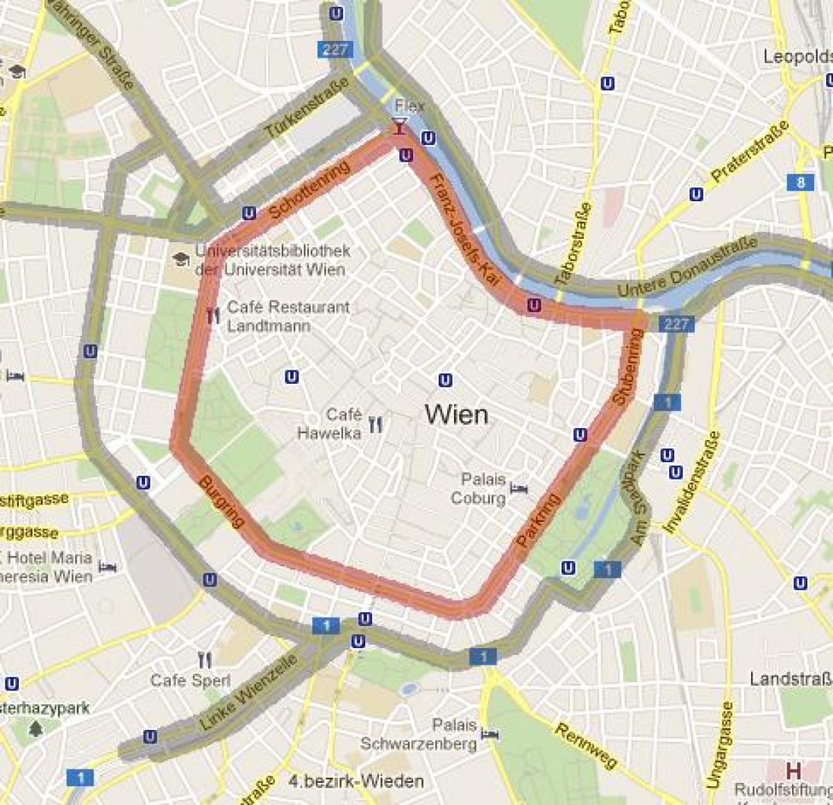 Wien 7. distrikt kart