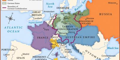 Kart over Wien i europa