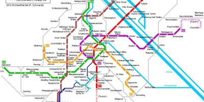 Wien metro kart hauptbahnhof
