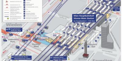 Kart over Wien hbf plattform