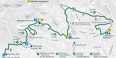 Kart over Wien heurigen